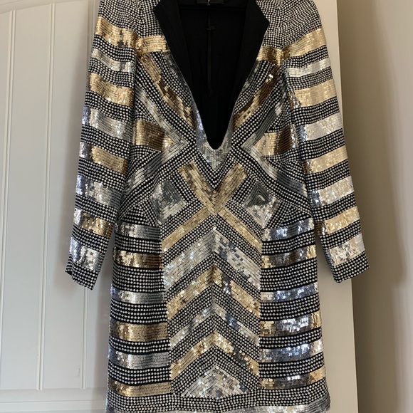 Dundas Sequin Mini Dress size 38 - Picture 11 of 11